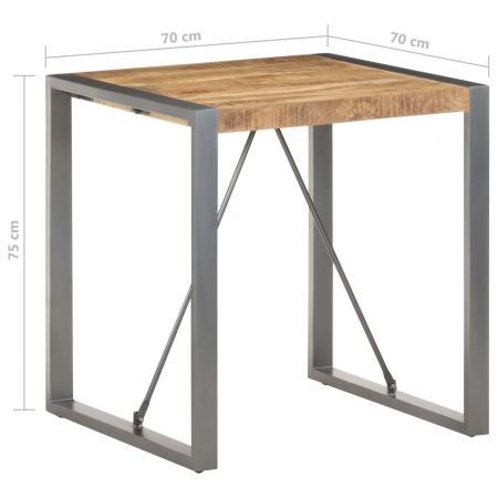 Dining Table 70x70x75 cm Solid Wood Mango