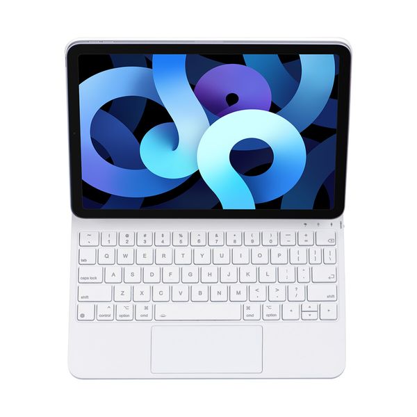 Magic Magnetic Keyboard for 11inch iPad,Slim Keyboard Cover,3 Brightness Levels,Multi-Touch Trackpad - White