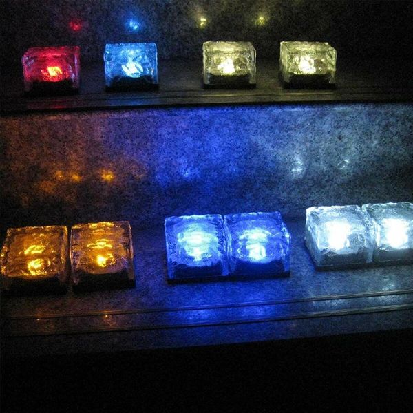 5pack Solar Brick Lights Ice Cube Light Outdoor Waterproof Paver Landscape  for Garden, Pathway, Driveway, Walkway Decor