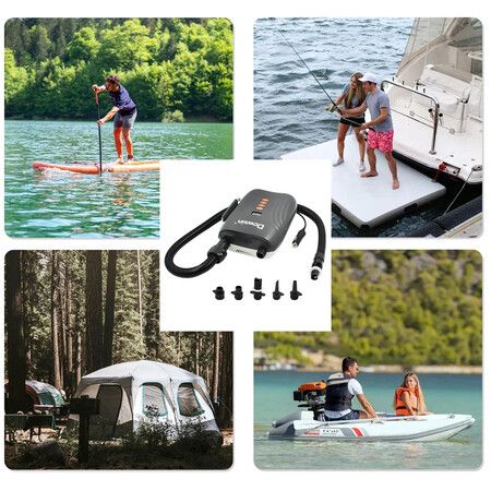 12Volt Vehicle Boat Electric High-Pressure Pump Paddle Board Pump Inflatable Boat Inflatable Tent Inflator Auto Electric Pump