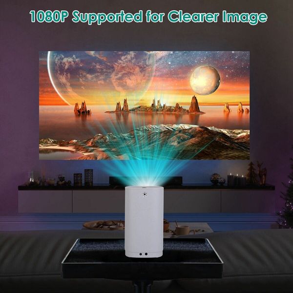 1080P Portable Projector 2.4G WiFi Phone Movie Projector Mini Video Home Theater Cinema Projectors