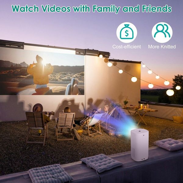 1080P Portable Projector 2.4G WiFi Phone Movie Projector Mini Video Home Theater Cinema Projectors