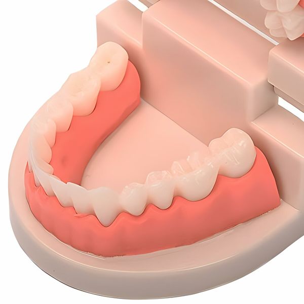 Standard Teeth Model,Kids Dental Teaching Study Supplies Standard Typodont Demonstration Teeth Model(Without Wisdom Teeth) (Convenient Design,No Need for Wrenches)