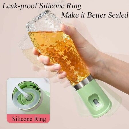 Cooking Oil Sprayer, Olive Oil Sprayer, Air Fryer Sprayer, Oil Sprayer, Glass Bottle, Kitchen Tools for BBQ, Salad, Baking,1 Pack,Green