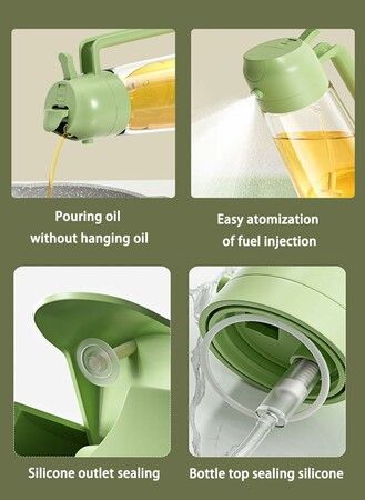 Oil Sprayer for Cooking, 470ML Olive Oil Sprayer, Oil Sprayer for Air Fryer, Salad, BBQ, Roast,1 Pack
