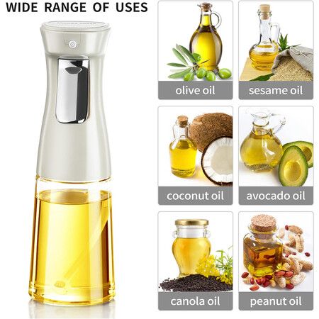 240Ml Glass Oil Sprayer, Kitchen Accessories for Air Fryer, Canola Oil Sprayer, Widely Used for Making Salad, Baking, Frying, Cooking(1 Pack)