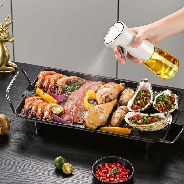 240Ml Glass Oil Sprayer, Kitchen Accessories for Air Fryer, Canola Oil Sprayer, Widely Used for Making Salad, Baking, Frying, Cooking(1 Pack)
