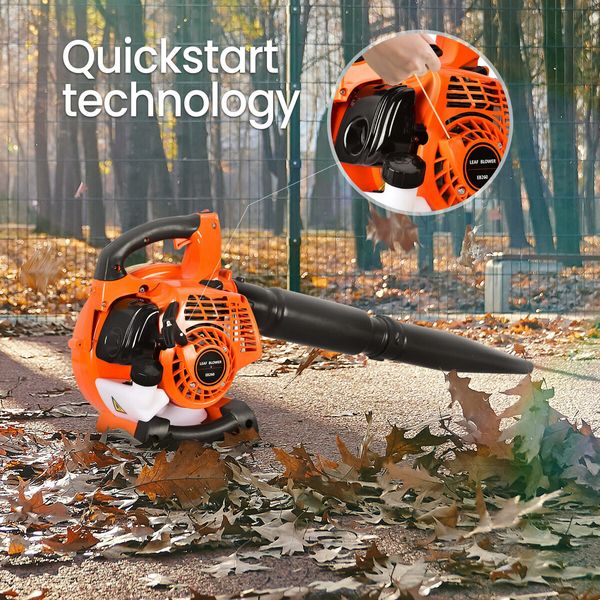 Petrol Leaf Blower 2 Stroke 26CC Cordless Hand Held Garden Lawn Yard Snow Dust Debris Blowing Machine