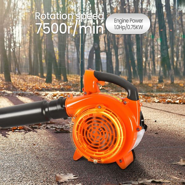 Petrol Leaf Blower 2 Stroke 26CC Cordless Hand Held Garden Lawn Yard Snow Dust Debris Blowing Machine