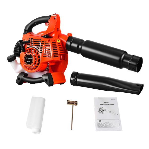 Petrol Leaf Blower 2 Stroke 26CC Cordless Hand Held Garden Lawn Yard Snow Dust Debris Blowing Machine