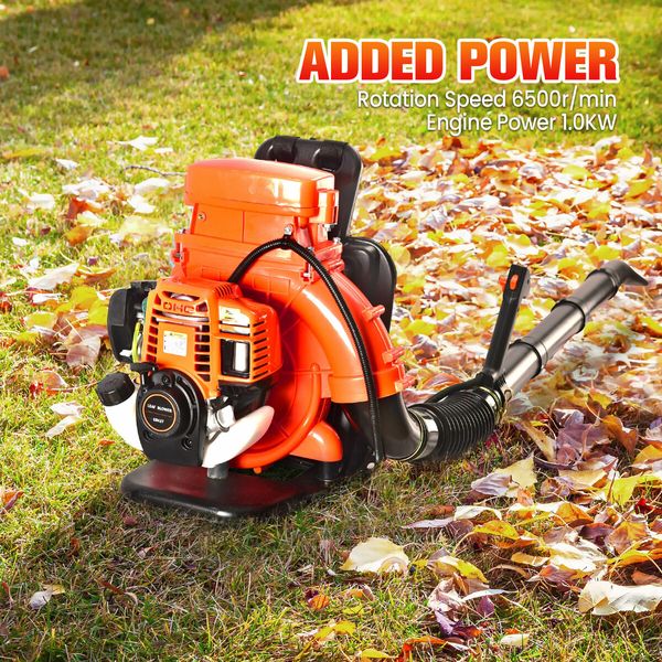 Petrol Leaf Blower Backpack 4 Stroke 38CC Cordless Grass Garden Lawn Yard Dust Debris Blowing Machine