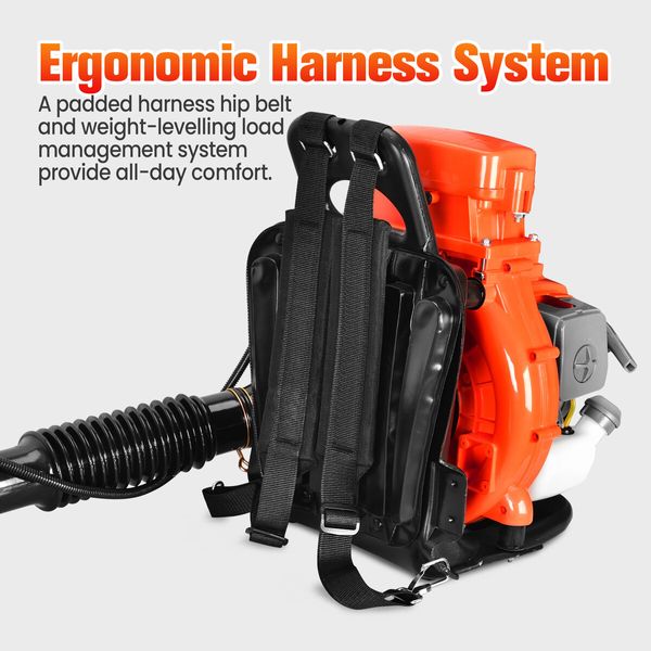 Petrol Leaf Blower Backpack 2 Stroke 65CC Single Cylinder Cordless Garden Lawn Yard Snow Dust Sand Blowing Machine