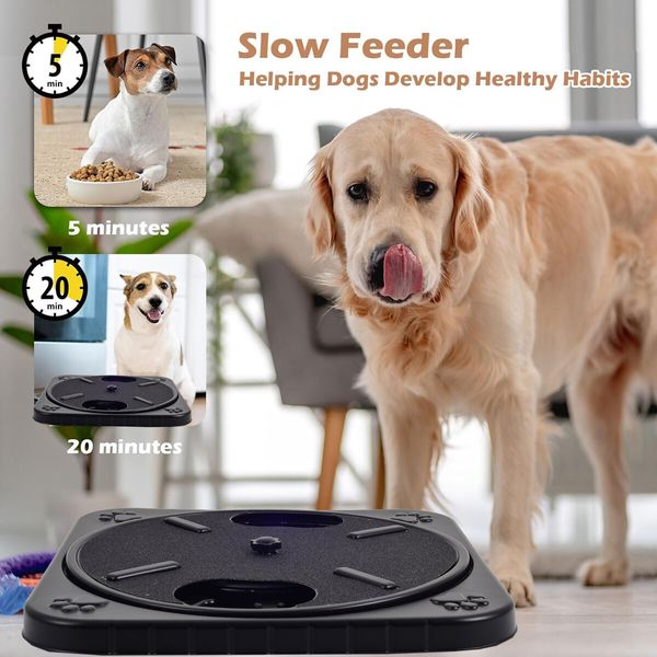 1pc Rotating Dog Scratching Board, Wear-resistant Without Debris, Dog Claw Sharpener, Interactive Dog Slow Feeder Color Yellow