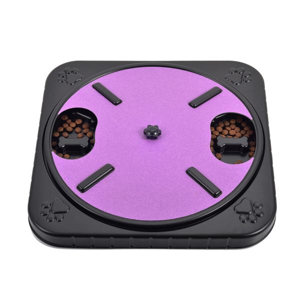 1pc Rotating Dog Scratching Board, Wear-resistant Without Debris, Dog Claw Sharpener, Interactive Dog Slow Feeder Color Purple
