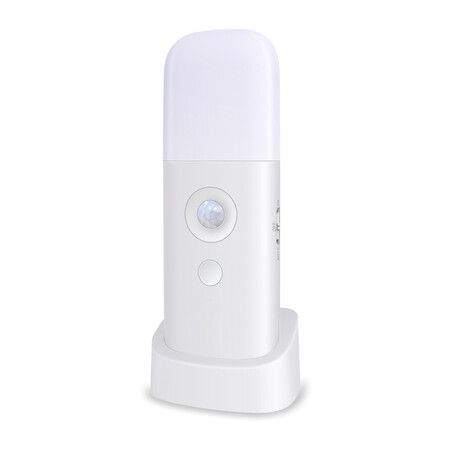 Motion Sensor Night Light, Dimmable Night Lights with 5 Brightness Levels, 2000mAh Rechargeable Battery Operated Light, Portable Motion Sensor Light for Kids Room, Bedroom, Hallway