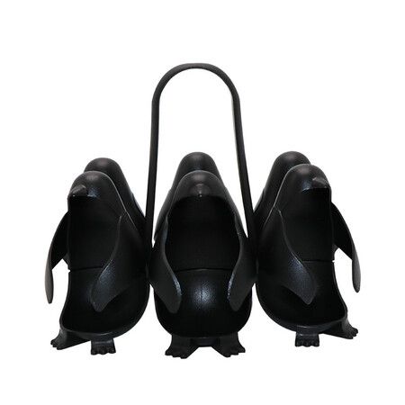 3-in-1 Egg Holder for Boiling, Storing and Serving, Penguin Shaped Poacher for Preparing Hard and Soft Eggs, Holds 6 Eggs for Boiling or Storing in the Refrigerator