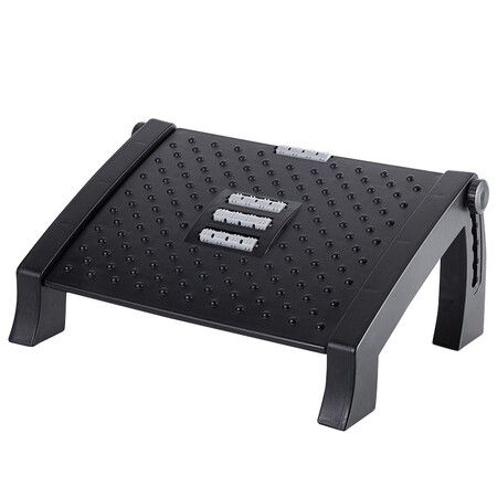 Ergonomic Foot Rest Under Desk, Adjustable Height Office Foot Rest for Under Desk at Work, Foot Rest Under Desk