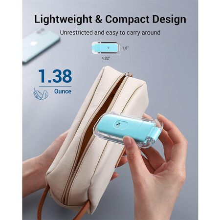 USB Rechargeable Book Light for Reading in Bed, LED Book Reading Lights with Clip, Perfect for Bookworms, Kids, Warm White, Brightness Adjustable (Blue)