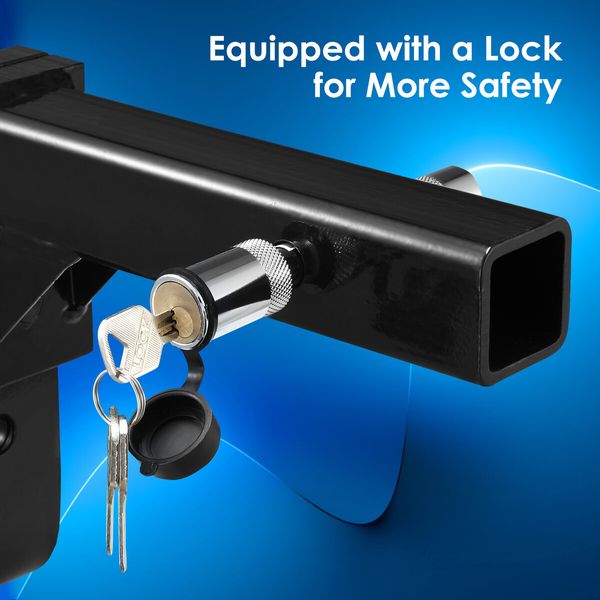 Adjustable Tow Bar Heavy Duty Car Caravan Vehicle Boat Drop Towing Ball Mount Tongue Trailer Hitch Receiver 4000kg 4WD