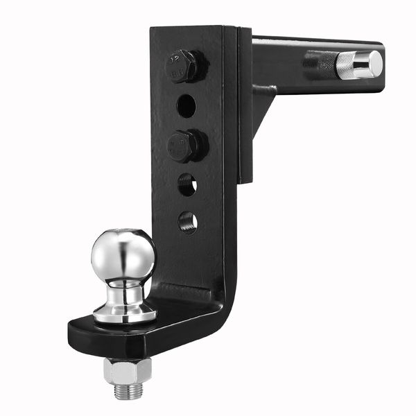 Adjustable Tow Bar Heavy Duty Car Caravan Vehicle Boat Drop Towing Ball Mount Tongue Trailer Hitch Receiver 4000kg 4WD