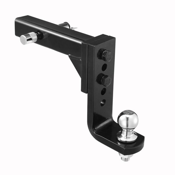 Adjustable Tow Bar Heavy Duty Car Caravan Vehicle Boat Drop Towing Ball Mount Tongue Trailer Hitch Receiver 4000kg 4WD