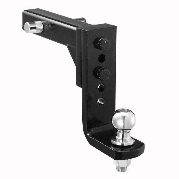 Adjustable Tow Bar Heavy Duty Car Caravan Vehicle Boat Drop Towing Ball Mount Tongue Trailer Hitch Receiver 4000kg 4WD