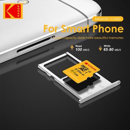 Kodak Micro SD 256GB  U3 Micro SD Card SD/TF Flash Card Memory Card  dash cams and surveillance camera  CCTV  with card adapter