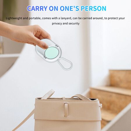 Portable Hidden Camera Detector Anti Spy Detector Bug Spy Camera Finder Anti-Peeping Infrared Scanning For Business,Office,Airbnb,Hotels,Bathroom Color White