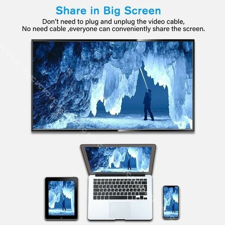 1080P Wireless HDMI Dongle Display Receiver Wireless TV Screen Mirror Display TV Cast Display For IOS Android Windows
