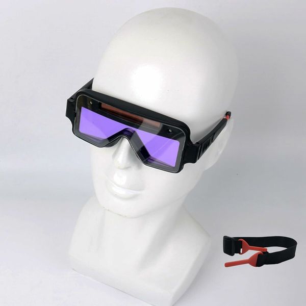 Welding Goggles Auto Darkening,Solar Auto Darkening Welding Glasses Over Glasses Mask Helmet, Welder Safety Eye Protection PC Glasses