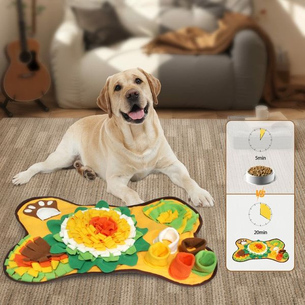 Snuffle Mat For Dogs,For Small And Medium Dogs,Interactive Sniff Mat Feeding Mat,Slow Feeder Sniffing Dog Treat Mat For Training And Stress Relief