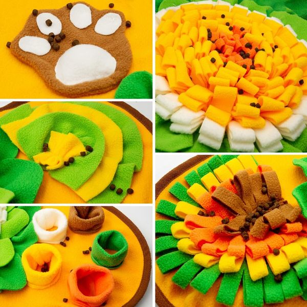 Snuffle Mat For Dogs,For Small And Medium Dogs,Interactive Sniff Mat Feeding Mat,Slow Feeder Sniffing Dog Treat Mat For Training And Stress Relief