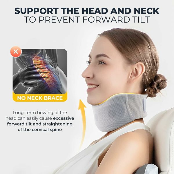 Neck Support for Sleeping, Anti Snoring Devices, Keeps Vertebrae Stable and Aligned to Relieve Sleep Pressure (Neck Circumference 45-52 CM)