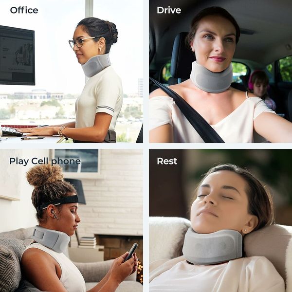 Neck Support for Sleeping, Anti Snoring Devices, Keeps Vertebrae Stable and Aligned to Relieve Sleep Pressure (Neck Circumference 45-52 CM)