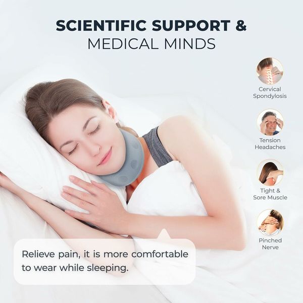 Neck Support for Sleeping, Anti Snoring Devices, Keeps Vertebrae Stable and Aligned to Relieve Sleep Pressure (Neck Circumference 45-52 CM)