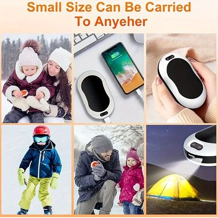 Rechargeable Hand Warmer,10000Mah Electric Hand Warmers,Quick Charge And 3 Levels,Portable Hand Warmer Power Bank For Outdoors,Camping Color Rose Pink