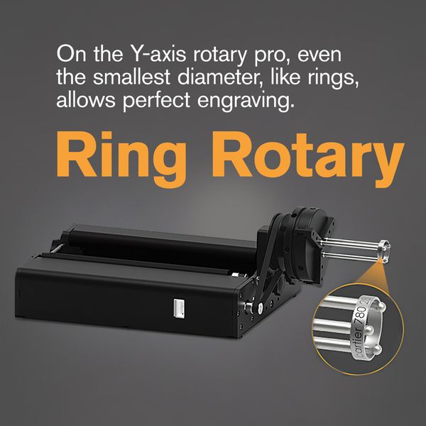 Laser Rotary Roller Module 4in1 Engraving Glass Etching Y-axis Cylindrical Objects for Engraver Cutter Etcher Machine