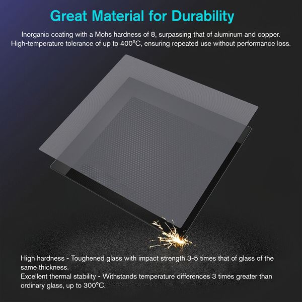 Ender 3 Heated Glass Bed Plate Build Surface 3D Printer Platform 235x235mm for Creality Ender 5 MK3 Ultrabase Hotbed