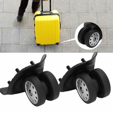 2Pcs Luggage Suitcase Trolley Universal casters Travel Spinner Replacement casters Quiet  Repair Suitcase Smooth