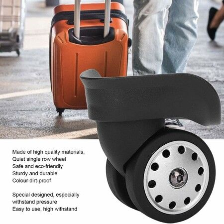 2Pcs Luggage Suitcase Trolley Universal casters Travel Spinner Replacement casters Quiet  Repair Suitcase Smooth