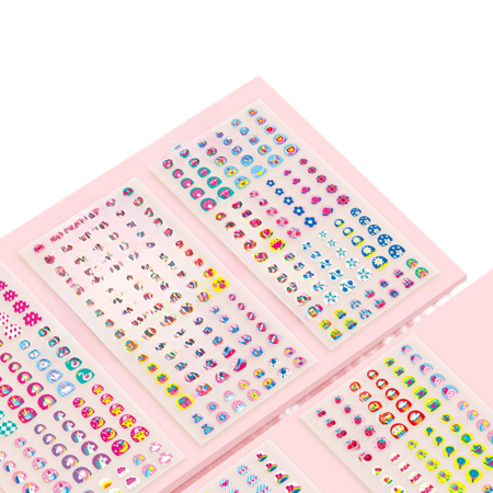 520pcs Kids Nail Art Stickers DIY Makeup Manicure Girl Party Favors Self Adhesive Multi-PurposeChildren's Day