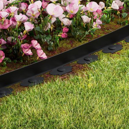 Greenfingers Garden Edging 5CM x 10M Border Support Landscape Edge Black X2