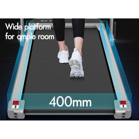 BLACK LORD Treadmill Electric Walking Pad Home Office Incline Foldable Silver