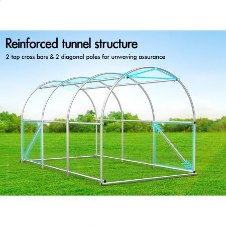 ALFORDSON Greenhouse Dome Shed Walk-in Tunnel Plant Garden Storage Cover 3x2x2M