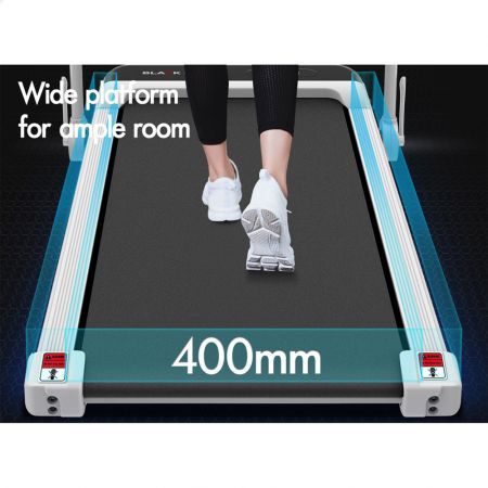 BLACK LORD Treadmill Electric Walking Pad Home Office Incline Foldable White