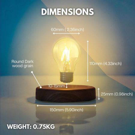 GOMINIMO Magnetic Levitating Light Bulb GO-MLP-100-HCNT