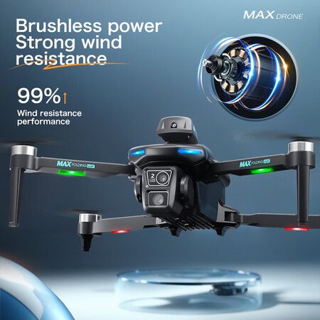 2.4G WIFI FPV 1080P dual axis gimbal high-definition camera, 13 minutes flight time, brushless foldable RC drone quadcopter RTF