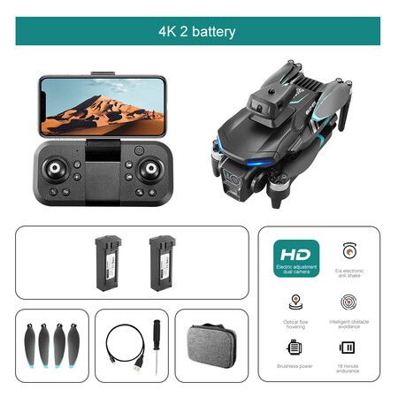 2.4G WIFI FPV 1080P dual axis gimbal high-definition camera, 13 minutes flight time, brushless foldable RC drone quadcopter RTF