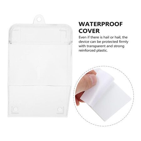 Plastic Rain Cover Waterproof Doorbell Cover Door Bell Waterproof Shell Doorbell Waterproof Clear Cover Transparent Rainproof Doorbell