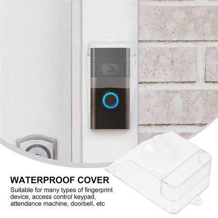 Plastic Rain Cover Waterproof Doorbell Cover Door Bell Waterproof Shell Doorbell Waterproof Clear Cover Transparent Rainproof Doorbell